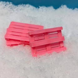3 Stück Mini Paletten (rosa)